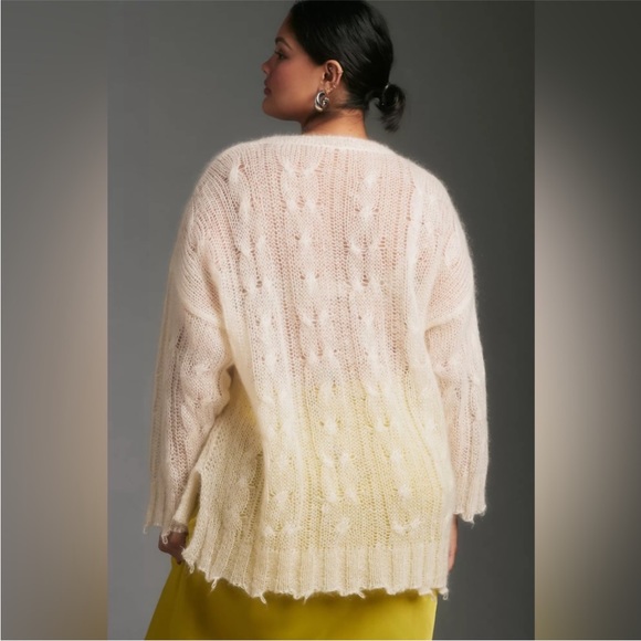 Ivory Anthropologie sweater - Picture 7 of 8